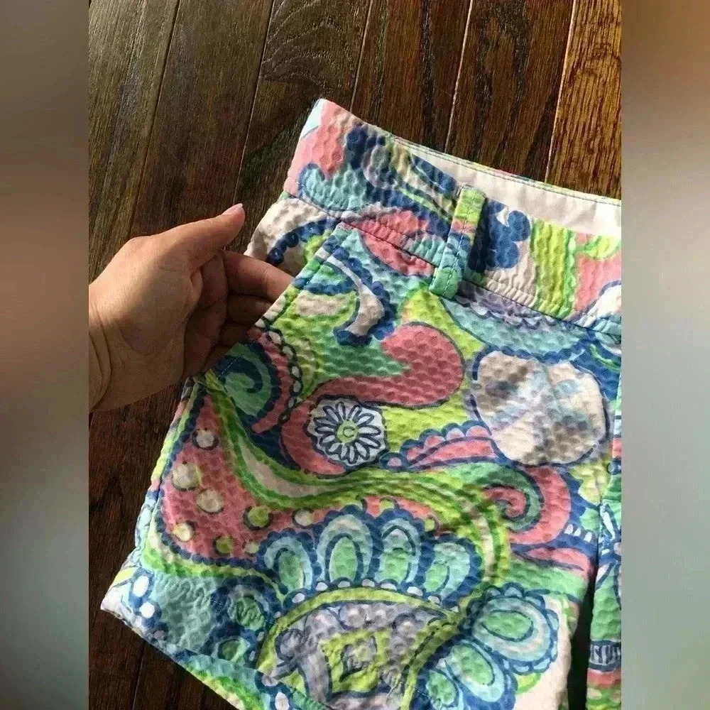 Lilly Pulitzer Women’s 2 The Callahan Short 4.5” inseam in 100% Cotton - VGUC! - Picture 3 of 11